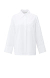 Yaya Soft Blouse with Wide Cuffs - Pure White