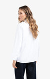 Yaya Soft Blouse with Wide Cuffs - Pure White