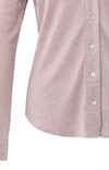 Yaya Jersey Blouse with V-Neck - Shadow Grey Pink Melange