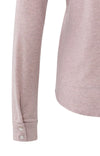 Yaya Jersey Blouse with V-Neck - Shadow Grey Pink Melange