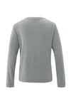 Yaya Heavyweight Jersey Top - Taupe Grey Melange
