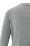 Yaya Heavyweight Jersey Top - Taupe Grey Melange