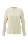 Yaya Heavyweight Jersey Top - Almond Milk Beige Melange