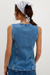 Free People Aimee Denim Vest