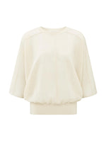 Yaya Transparent Sweater - Off White