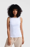 Yaya Tank top with Mesh Detail