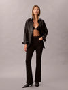 Calvin Klein High Rise Flare - Black