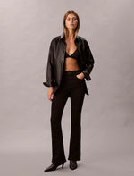 Calvin Klein High Rise Flare - Black