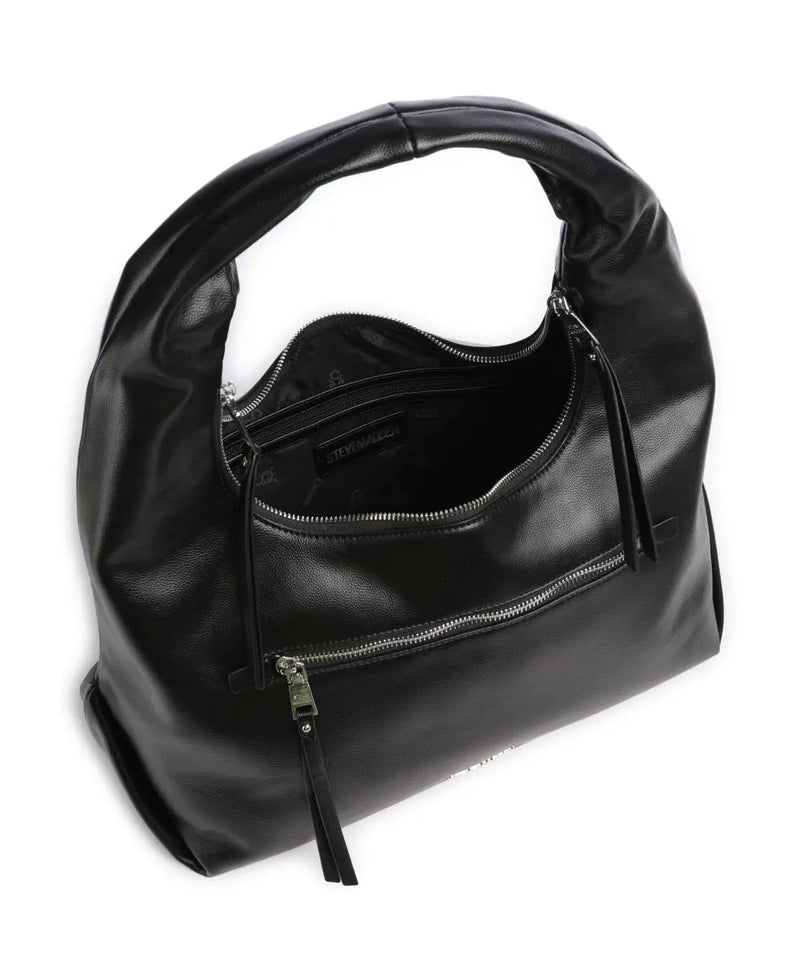 Steve Madden BIVA Hobo - Black/Silver