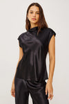 Rails Loretta Satin Top - Black