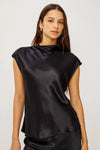 Rails Loretta Satin Top - Black