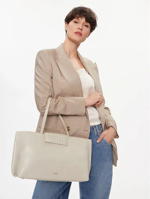Calvin Klein Mini Quilt Medium Tote