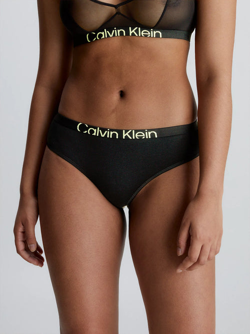 Calvin Klein BLK/YELLOW thong