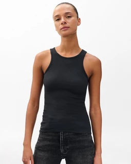 Rag & Bone Essential Rib Tank - Black