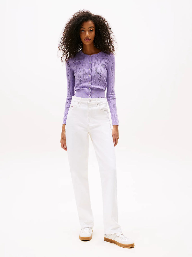 Tommy Jeans Layla High Slim Straight - Denim White