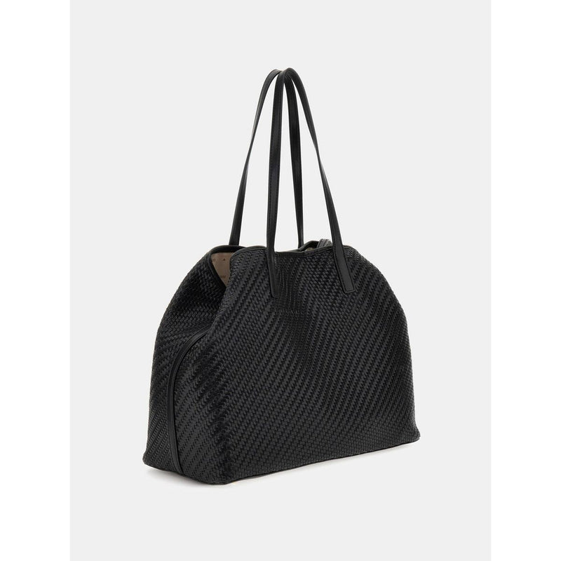 Guess VIKKY black leather tote