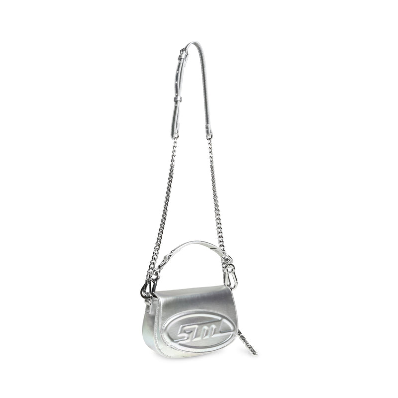 STEVE MADDEN BCINEMA2 CROSSBODY BAG SILVER