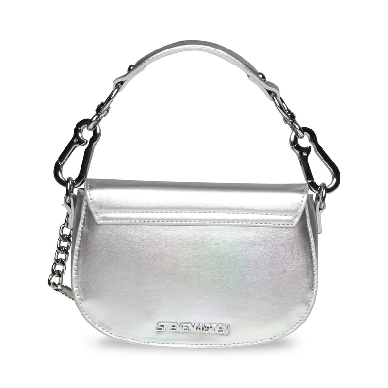 STEVE MADDEN BCINEMA2 CROSSBODY BAG SILVER