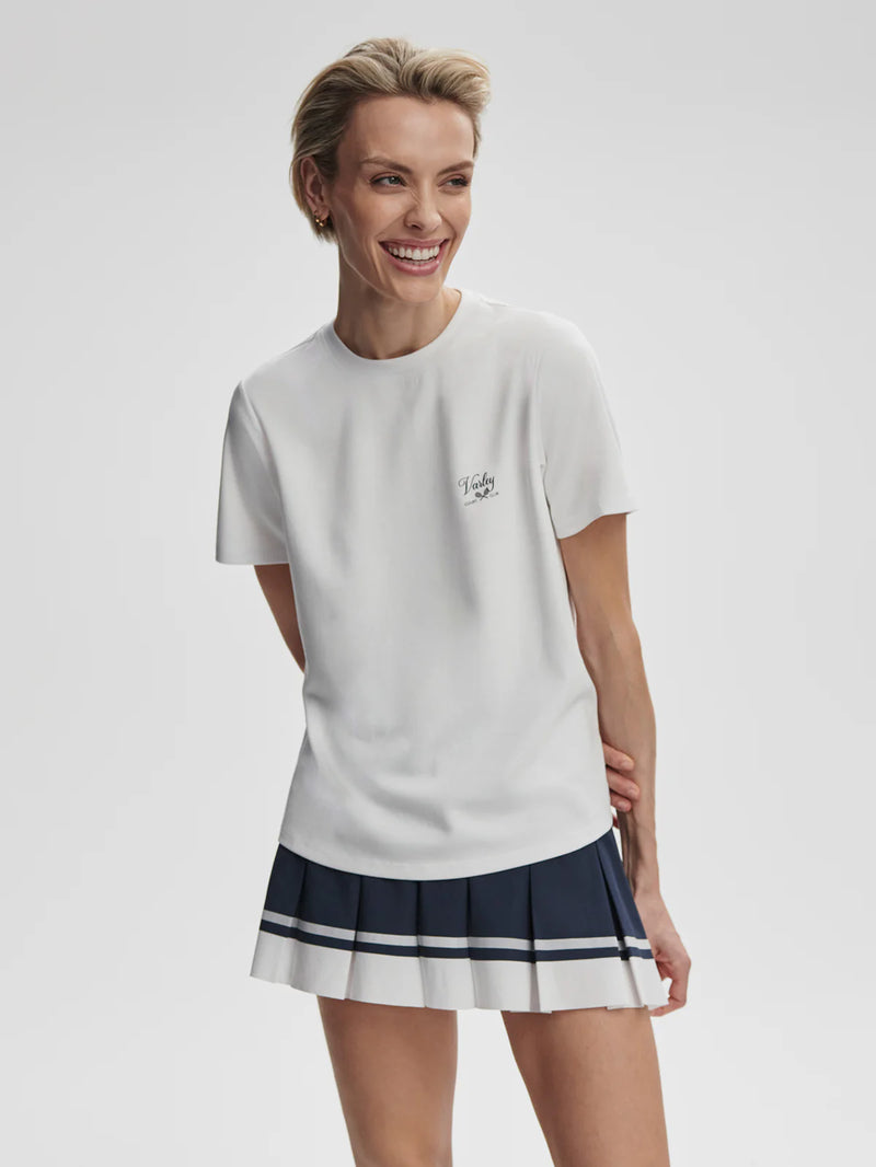 Varley “Mattie” Branded Tee - White