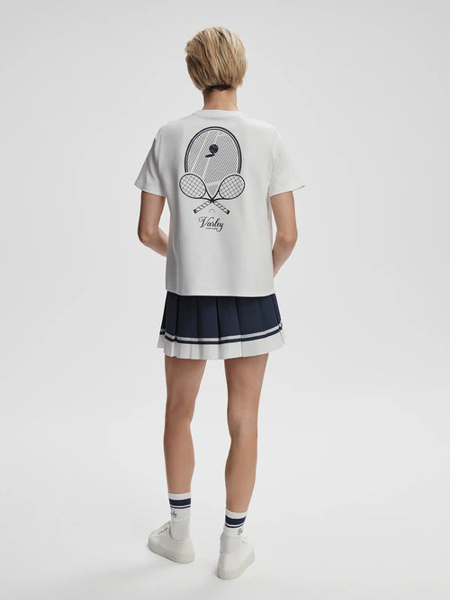 Varley “Mattie” Branded Tee - White