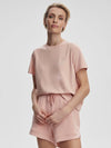 Varley “Mattie” Branded Tee - Dusty Pink