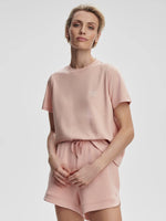 Varley “Mattie” Branded Tee - Dusty Pink