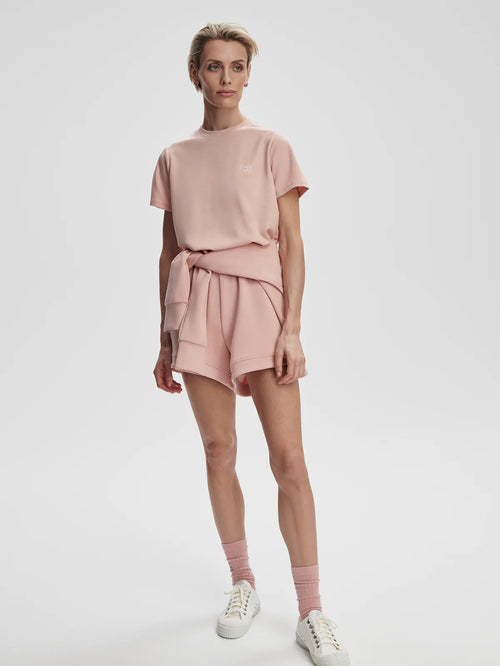 Varley “Mattie” Branded Tee - Dusty Pink