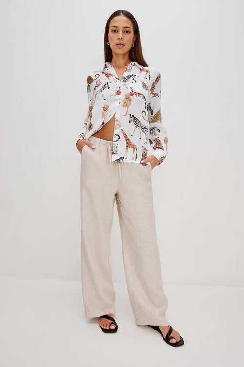 Rails Charli Shirt - Jungle Animals