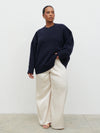 Pretty Lavish Camille Oversized Jumper - Navy