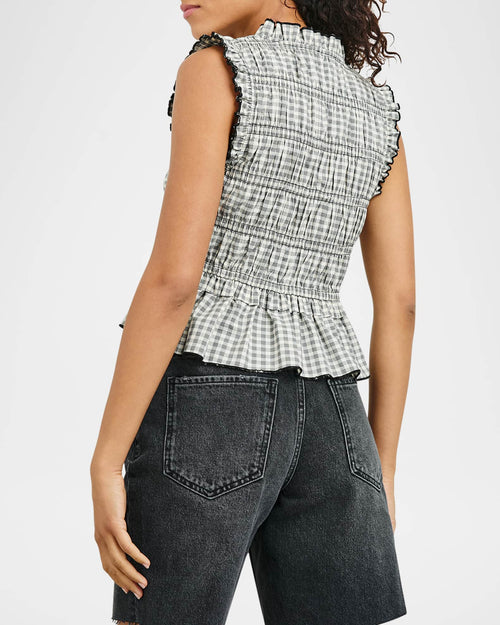 RAILS MARTINE GINGHAM TOP