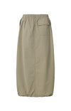 YAYA Cargo midi skirt with pockets and a drawstring in nylon