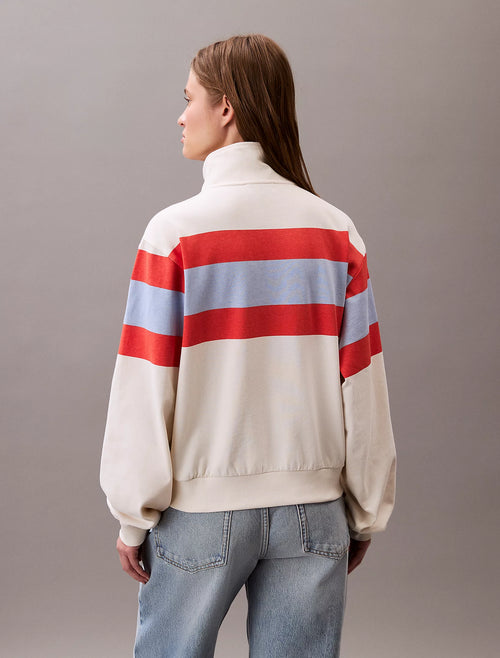 Calvin Klein Striped Rugby Half Zip