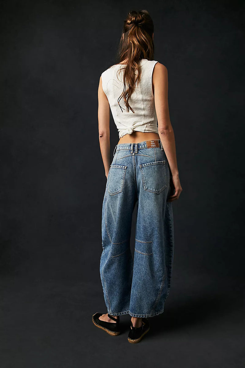 Free People Barrell Leg Jean