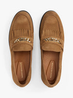 Tommy Hilfiger Suede Fringe Horsebit Loafer