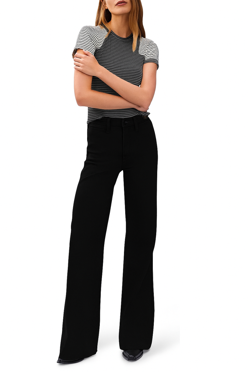 Rag and Bone Skylar Black High Rise Trouser Jean