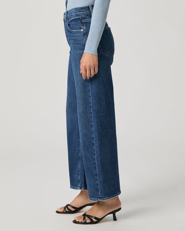 PAIGE Arellia Ankle High Rise Barrel Leg - SOUNDCHECK
