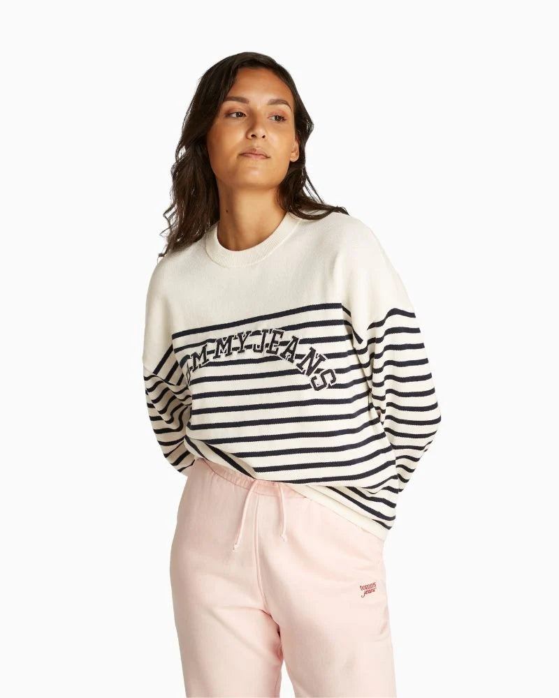 Tommy Jeans Stripe Varsity Sweater