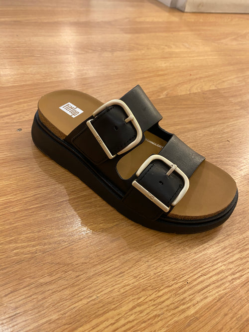 Fitflop black buckle sandals