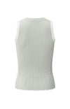 Yaya Ribbed tanktop with contrasting details