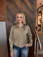 Guess Olive Green Zip-Up Jacket