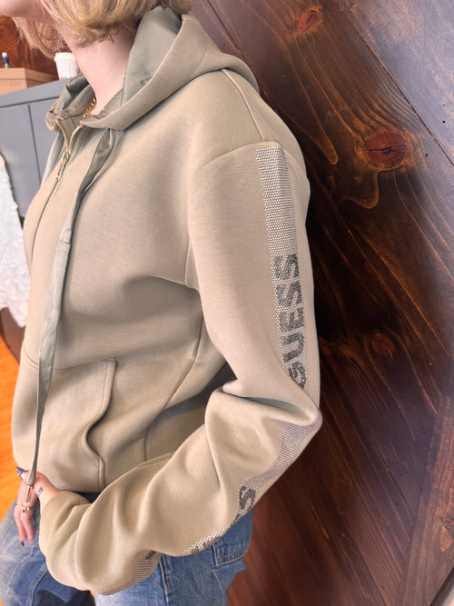 Guess Olive Green Zip-Up Jacket