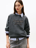 Tommy Jeans Leopard Boxy Varsity Sweater