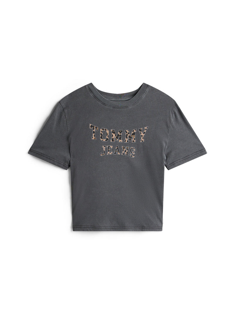 Tommy Jeans Boxy Leopard Varsity Tee