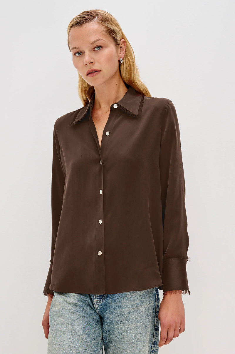 Rails Abbey Shirt - Espresso