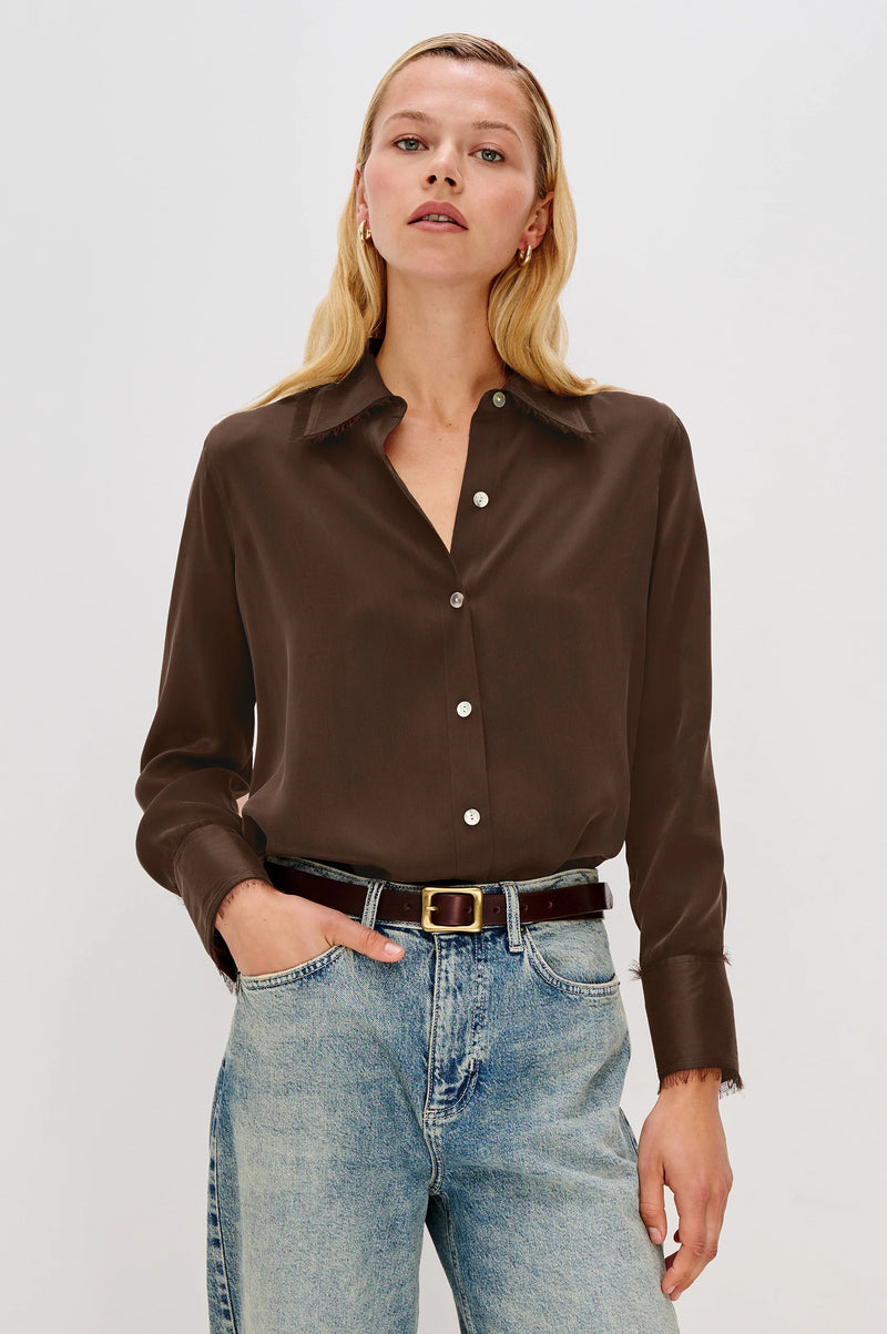 Rails Abbey Shirt - Espresso