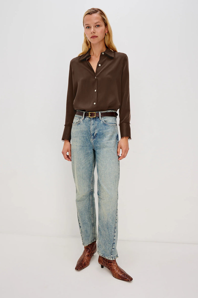 Rails Abbey Shirt - Espresso