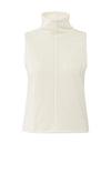 Yaya Sleeveless Sweater - Off White Knit