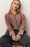 Yaya Sheer Blouse With Backslit - blush pink