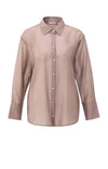 Yaya Sheer Blouse With Backslit - blush pink