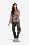 Yaya Sheer Blouse With Backslit - blush pink